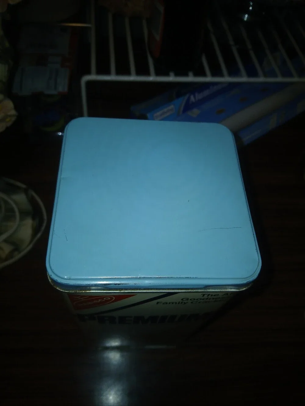 Vintage Metal Premium Cracker Container